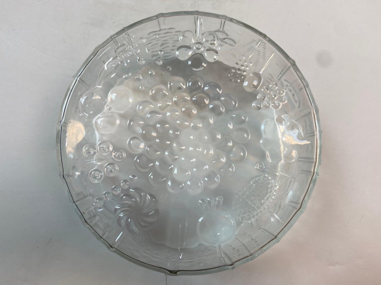 1960s Oiva Toikka for Nuutajarvi Notsjo, Iittala Flora Glass Serving Bowl For Sale 5