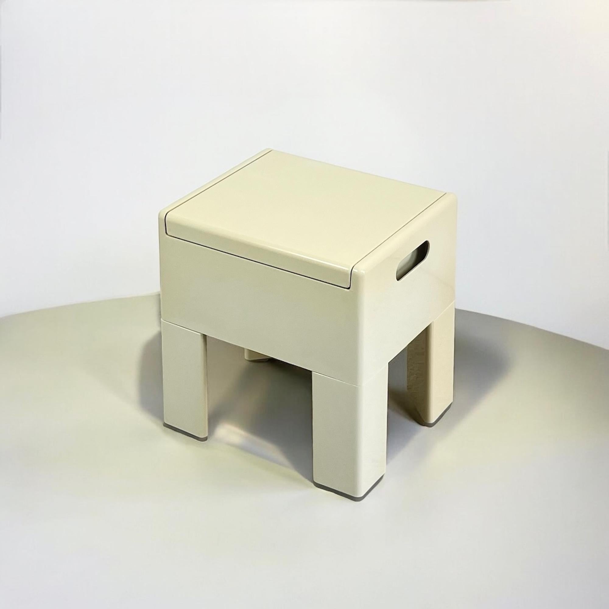 1960s Olaf Von Bohr Vintage Stool - Italian Gedy MCM Design Bench In Good Condition In San Benedetto Del Tronto, IT