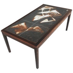 1960s Ole Bjorn Krüger Tile Topped Coffee Table in Rosewood