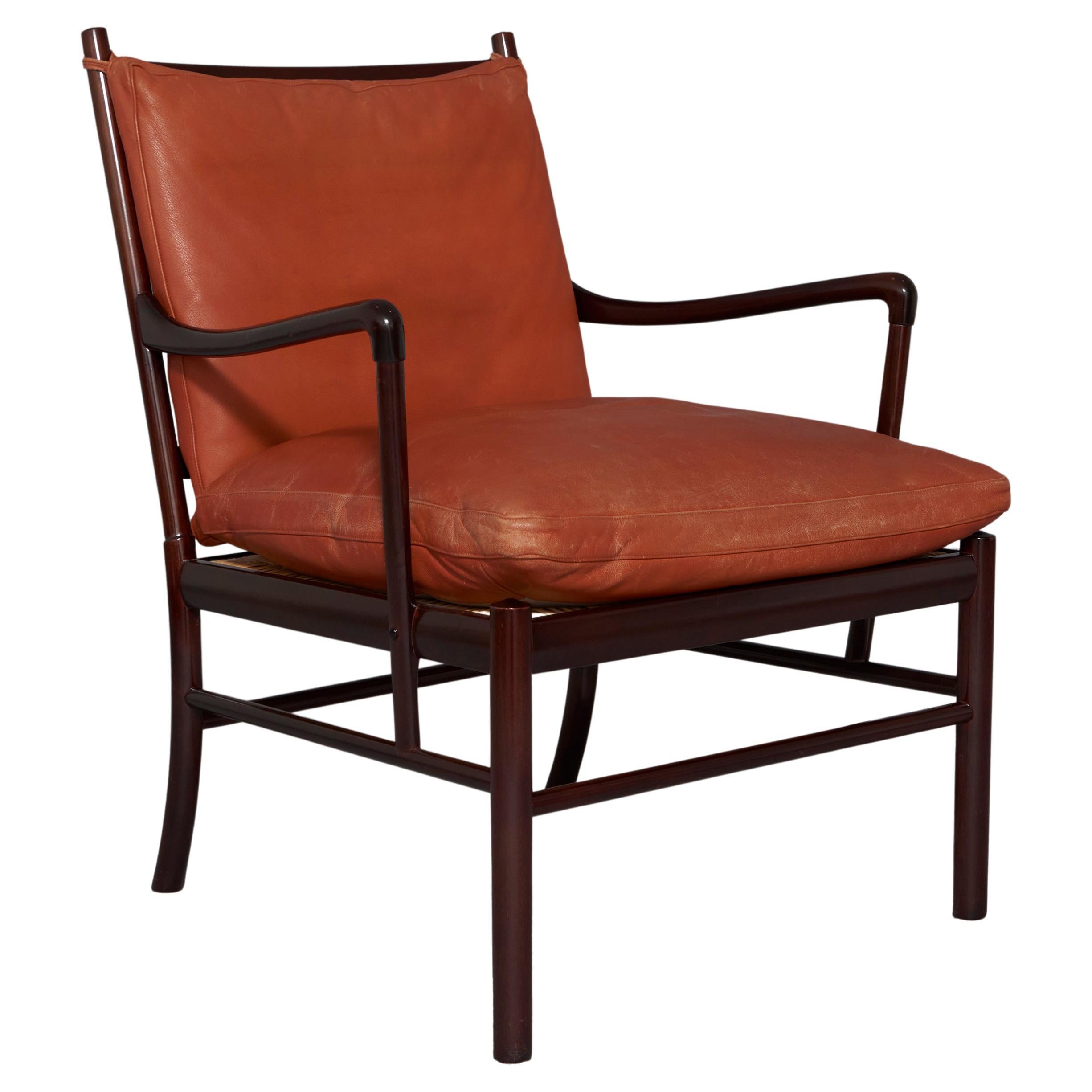 1960’s Ole Wanscher ‘OW 149’ or ‘Colonial’ Armchair in Mahogany and Leather For Sale