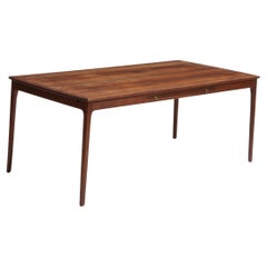 1960s Ole Wanscher Rectangular Table with slightly curved ends