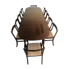 1960s Ole Wanscher Set of Dining Table, Sideboard, Side Table and 12 Chairs