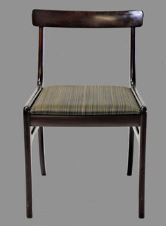 Ole Wanscher Juego de Seis Sillas de Comedor de Caoba Refinada, Tapicería a Medida