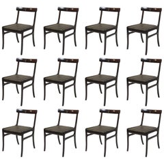 Ole Wanscher Set of Twelve Refinished Mahogany Dining Chairs, Inc. Reupholstery