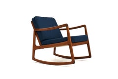 1960s Ole Wanscher Teak Rocking Chair For France & Son, Denmark