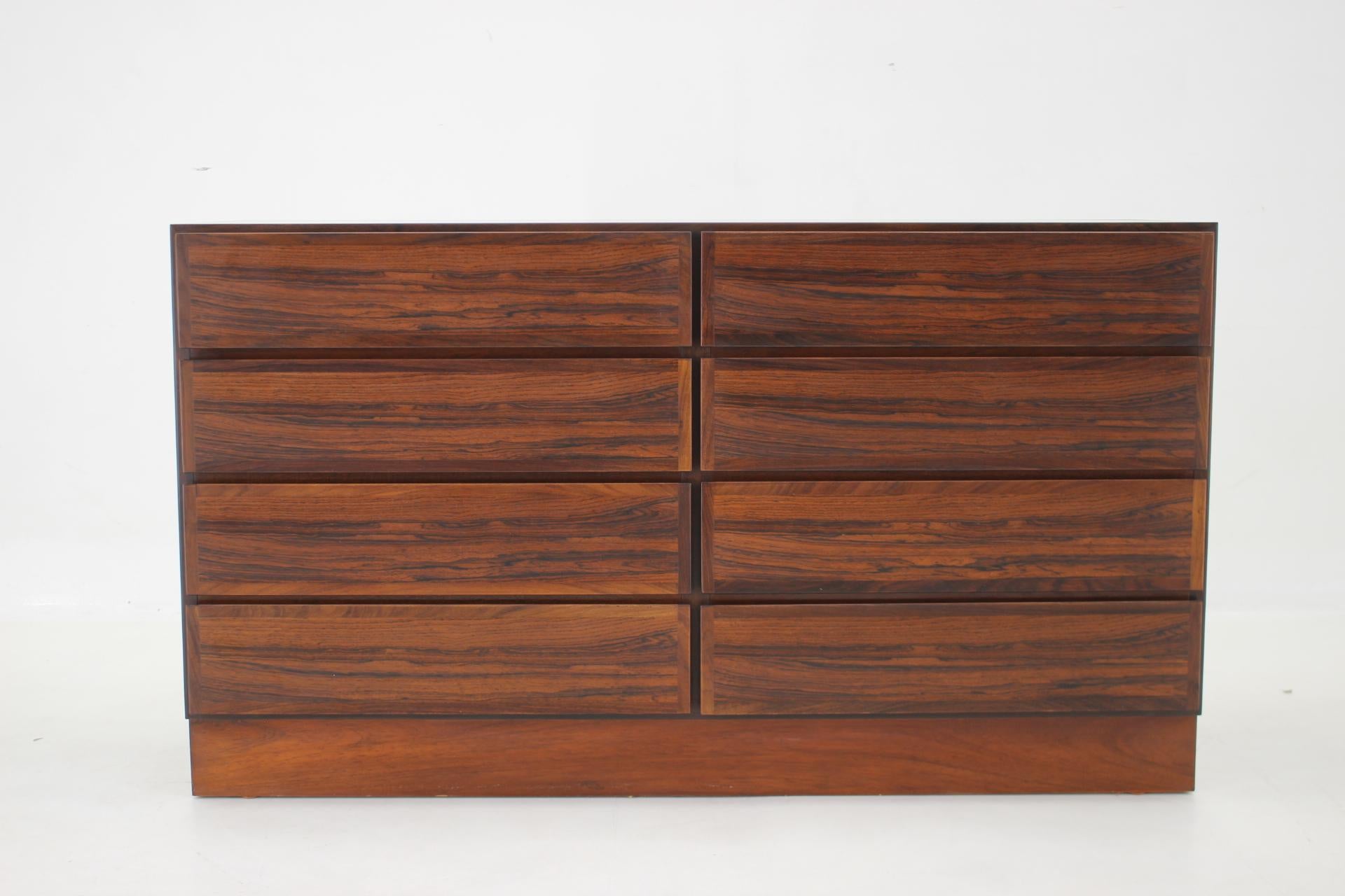 Mid-Century Modern 1960s Omann Jun Palisander Chest Of Drawers For Sale