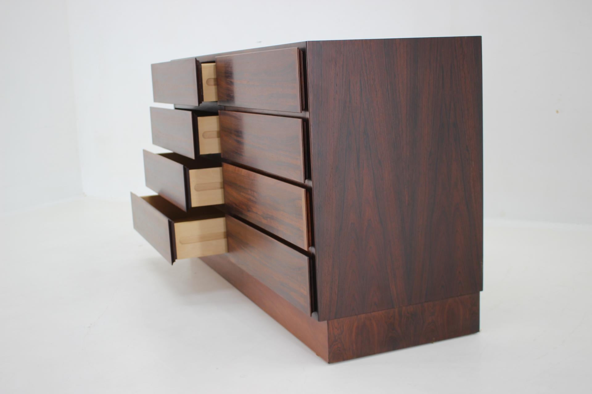 Wood 1960s Omann Jun Palisander Chest Of Drawers For Sale