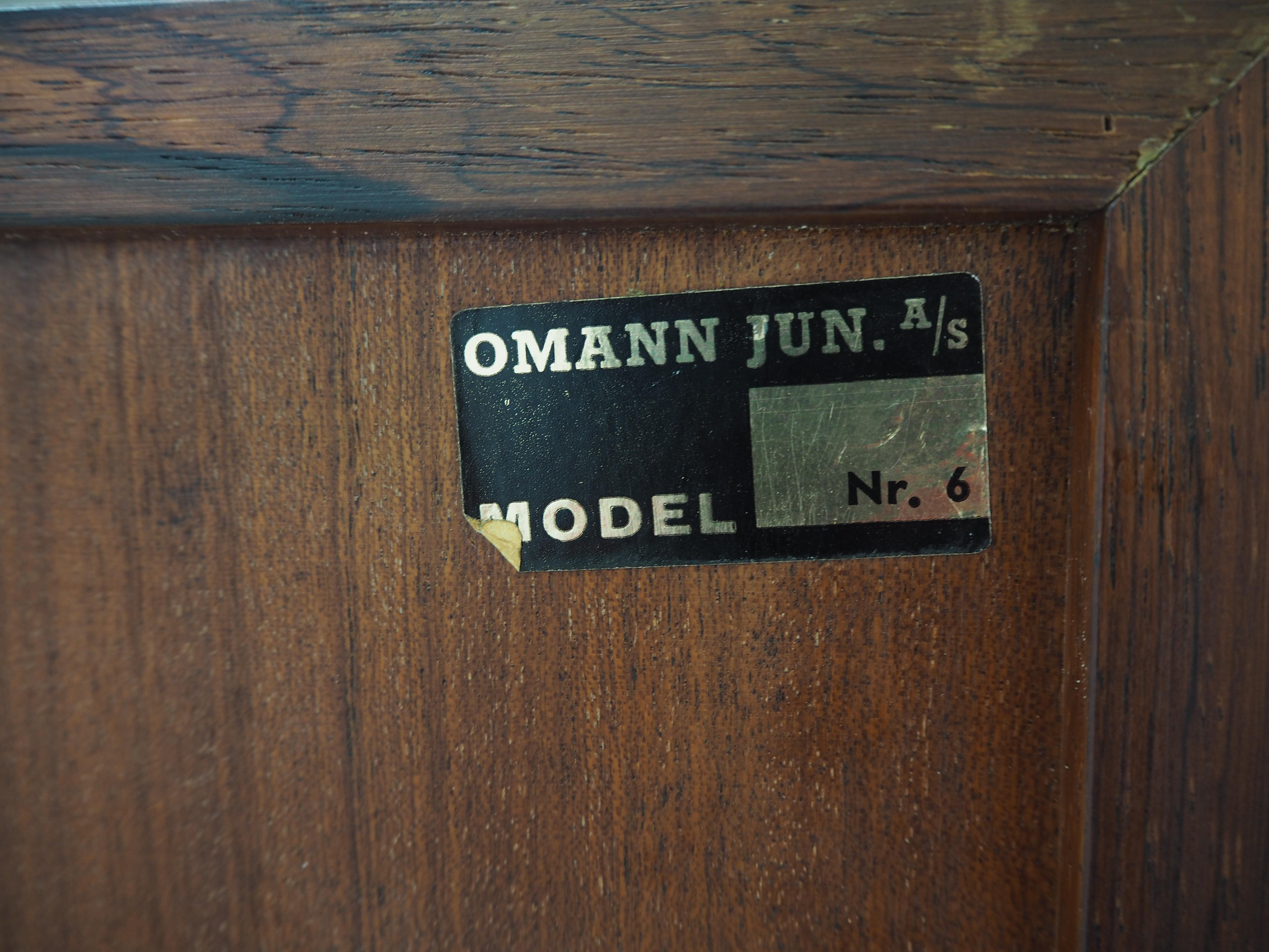 1960s Omann Jun Palisander Upcycled Bookcase, Denmark 7