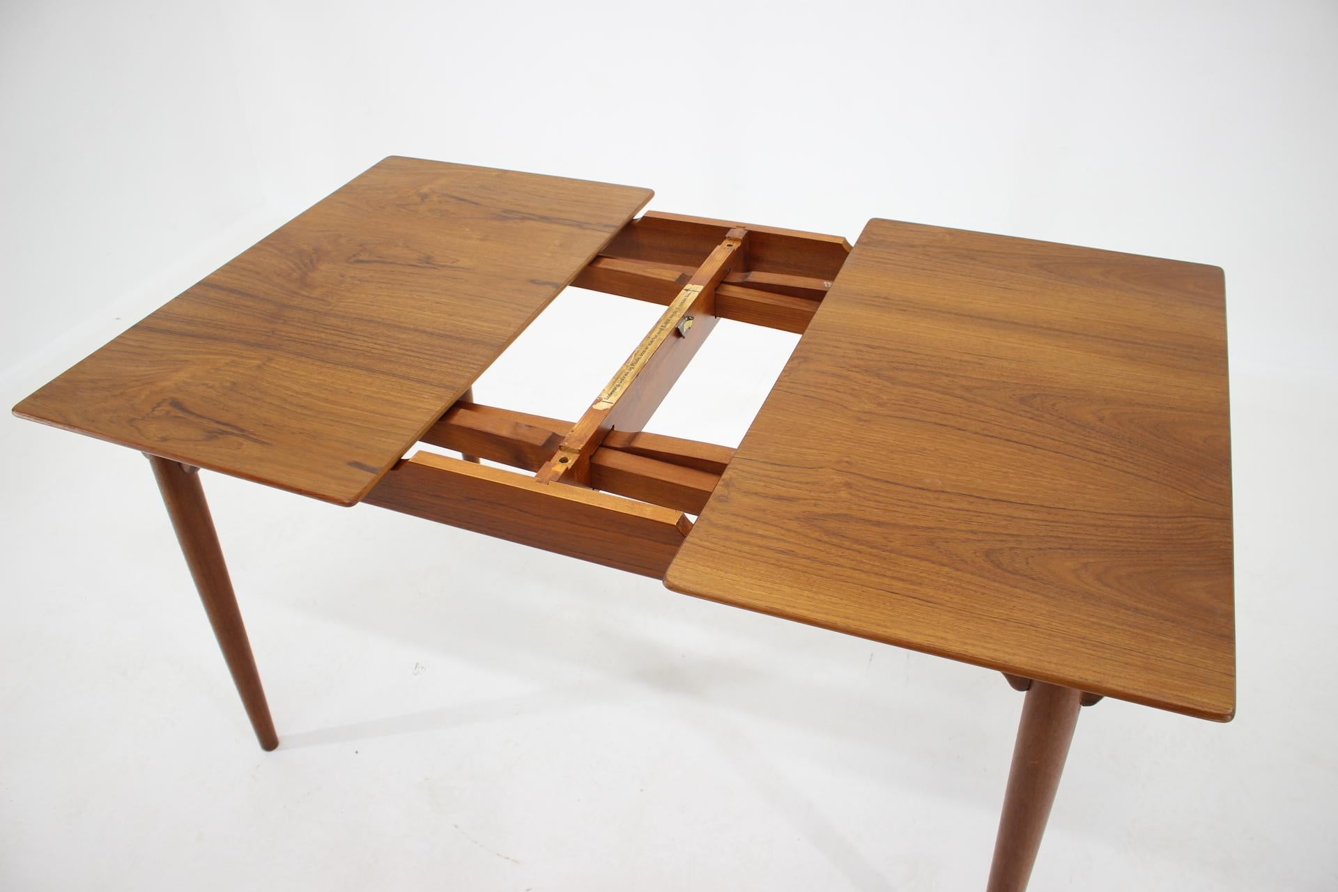 Mid-20th Century 1960s Omann Jun Teak Extendable Dining Table Nr. 51, Denmark