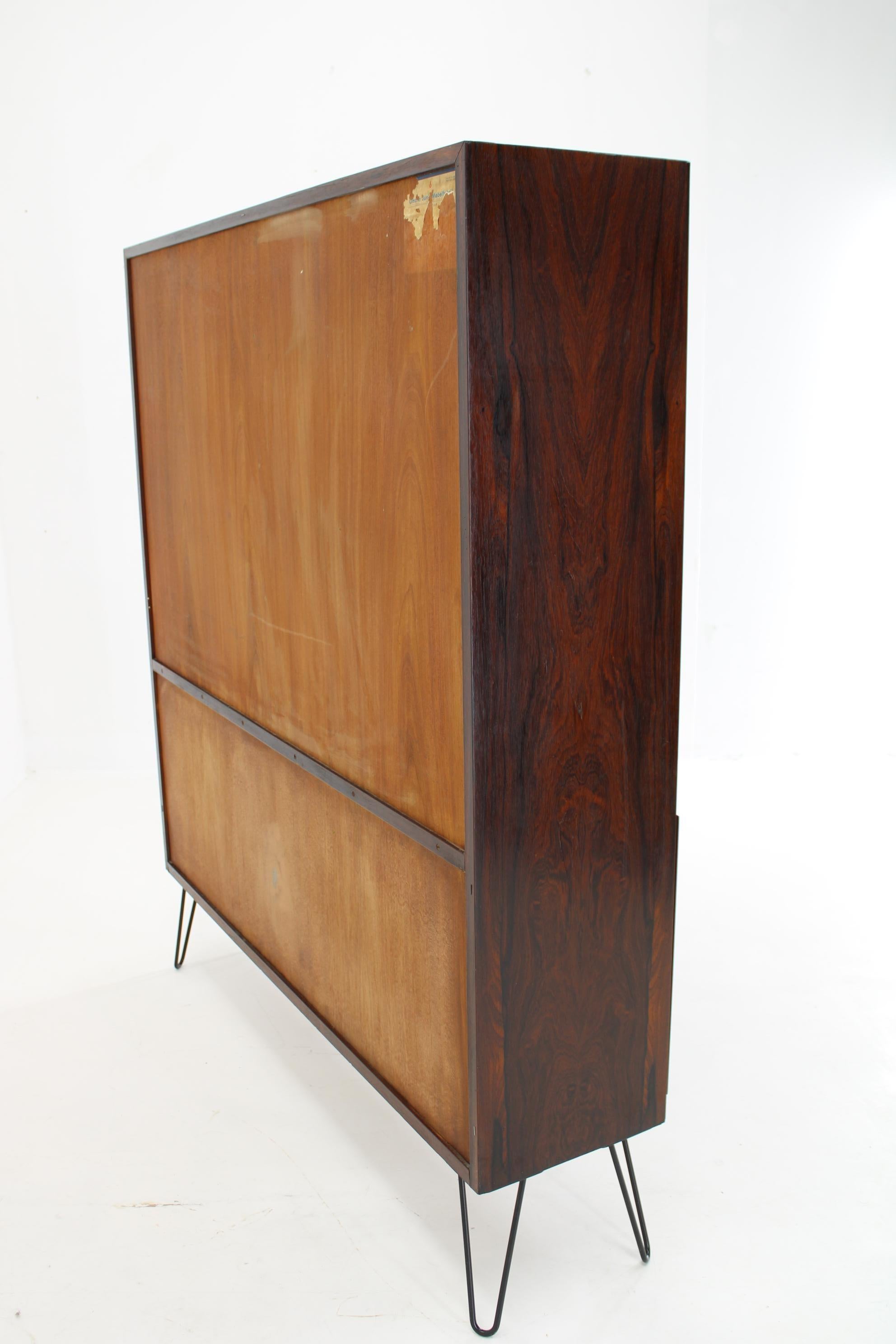 1960s Omann Jun Upcycled Bookcase Cabinet, Denmark  For Sale 9