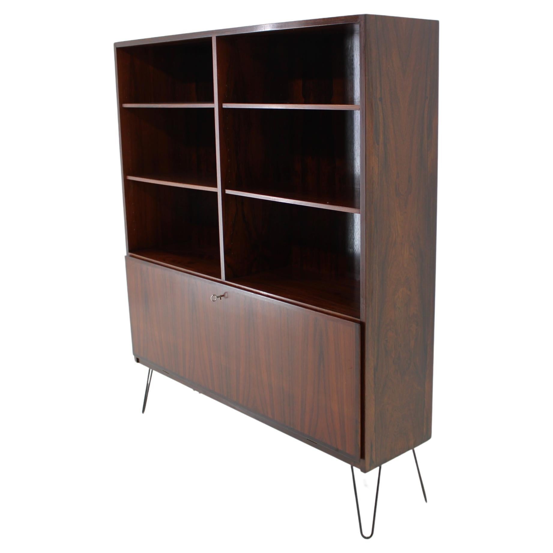 1960s Omann Jun Upcycled Bookcase Cabinet, Denmark  For Sale