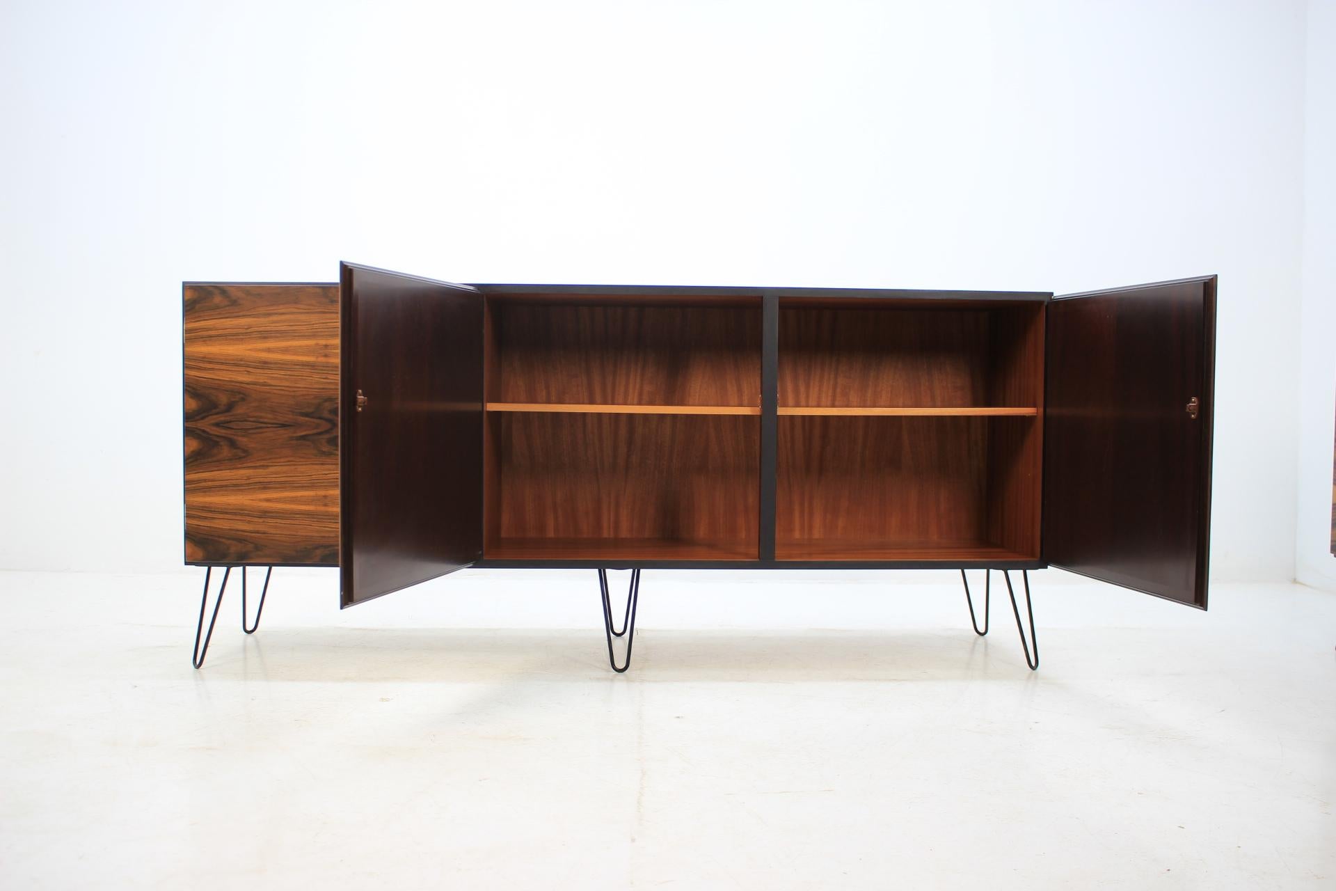 1960s Omann Jun, Upcycled Danish Palisander Sideboard In Good Condition In Praha, CZ