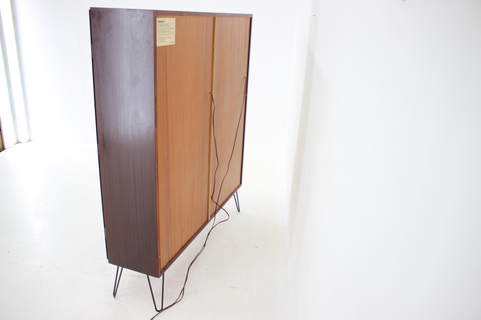 Iron 1960s Omann Jun Upcycled Palisander Cabinet, Denmark  For Sale