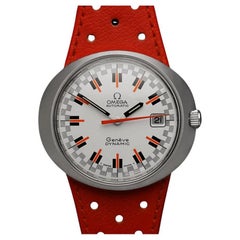 1960's OMEGA DYNAMIC Vintage Mens Cal. 565 Watch with Racing Dial - SS
