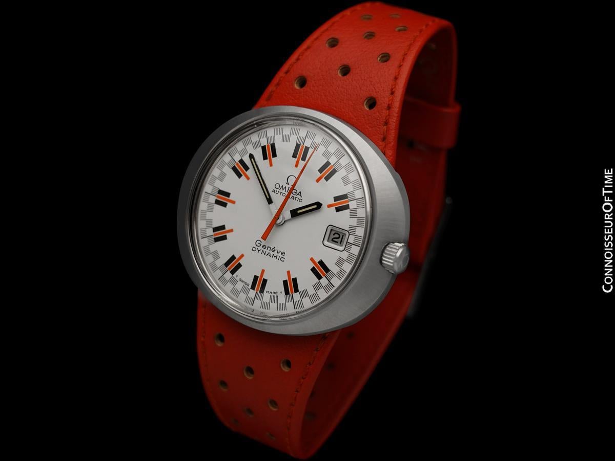 Men's 1960's OMEGA DYNAMIC Vintage Mens Cal. 565 Watch with Racing Dial - Stainless St For Sale