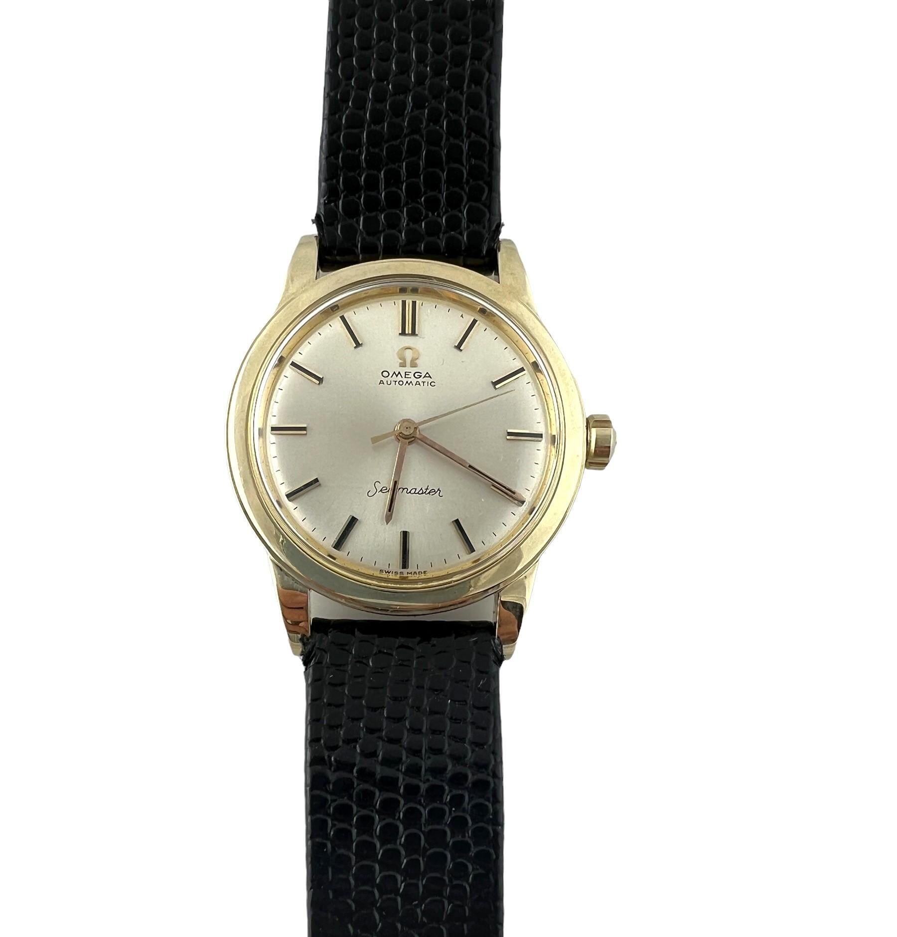 1960s Omega Seamaster 14k Gold Men's Watch GX6546 Cal 500 7