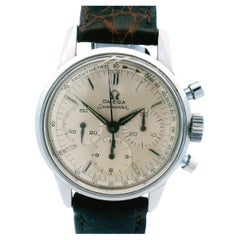 Retro 1960s Omega Seamaster Chronograph Watch in Stainless Steel - Running