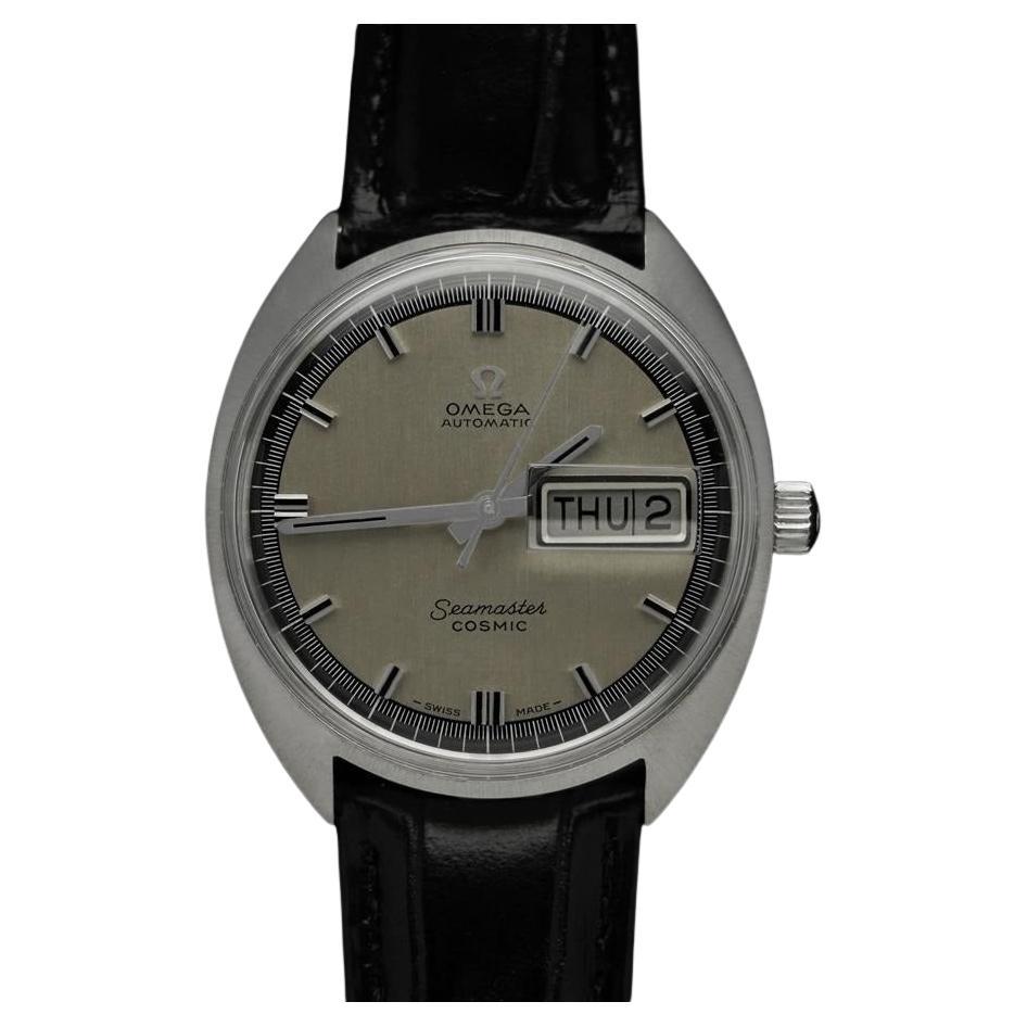 1960's Omega Seamaster Cosmic Vintage Mens Day Date Watch - Stainless Steel