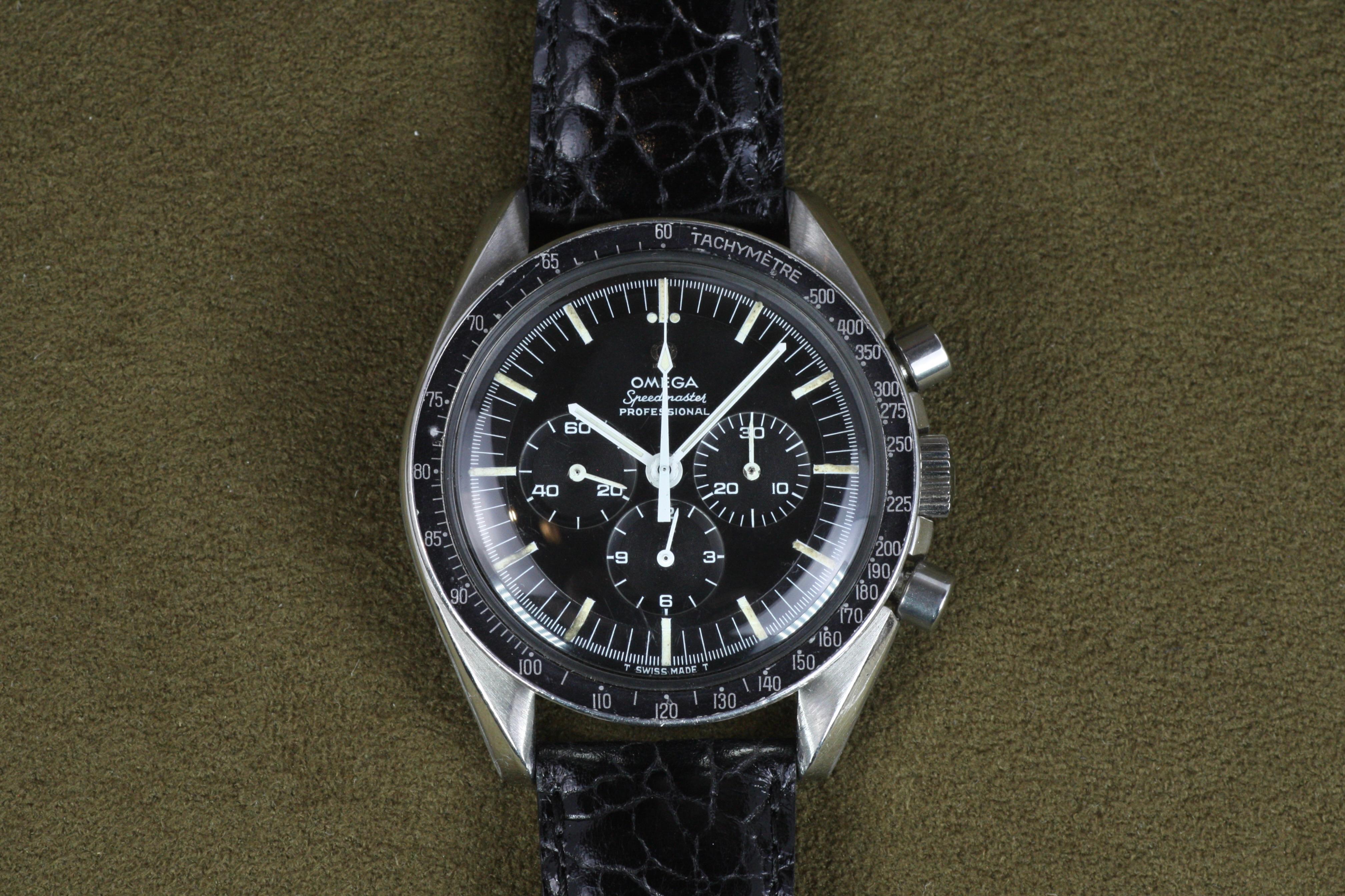 Reloj Lunar Omega Speedmaster Profesional de 1960 Primera Generación con Caballito de Mar en Bueno estado para la venta en Santa Monica, CA
