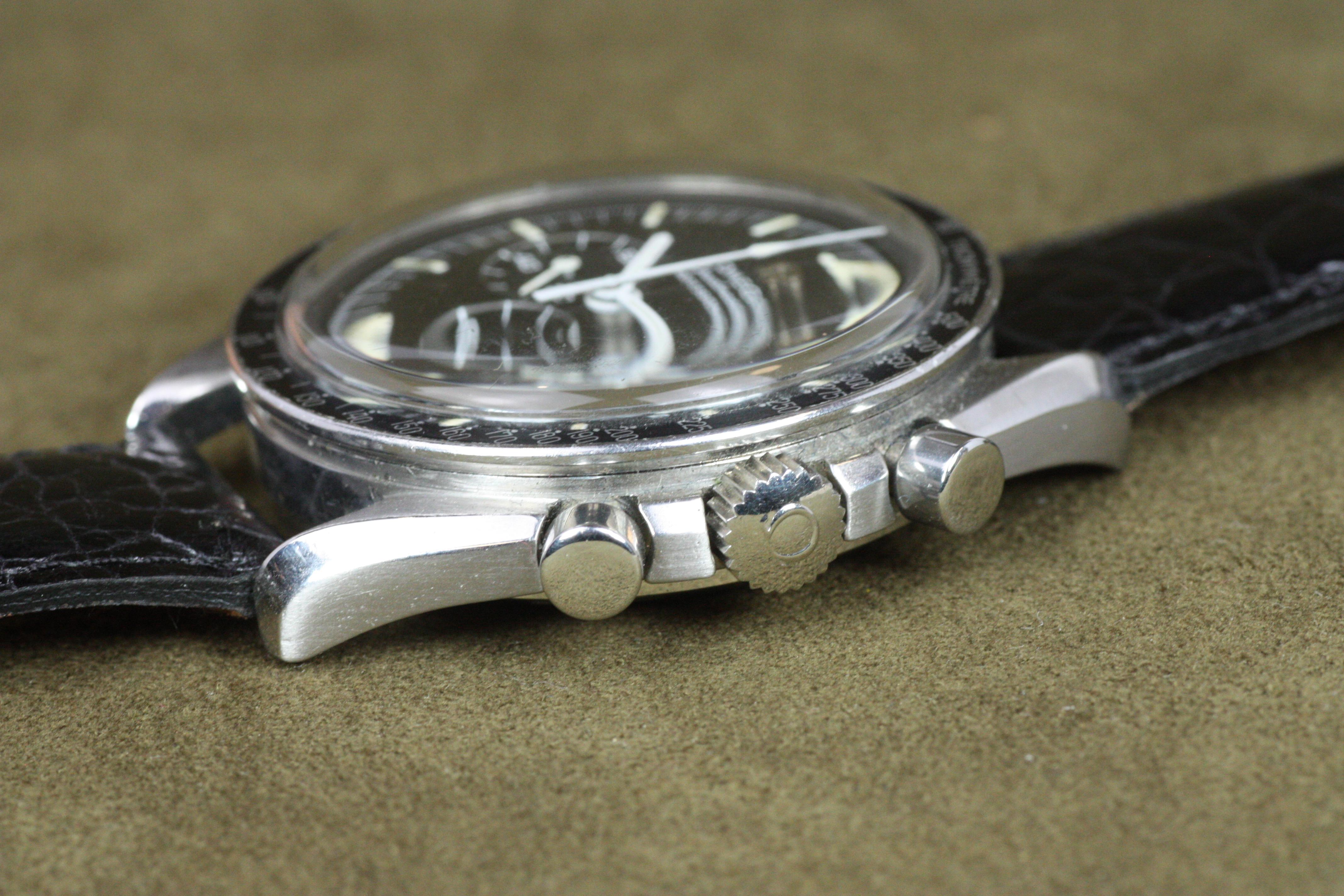 Reloj Lunar Omega Speedmaster Profesional de 1960 Primera Generación con Caballito de Mar en venta 3