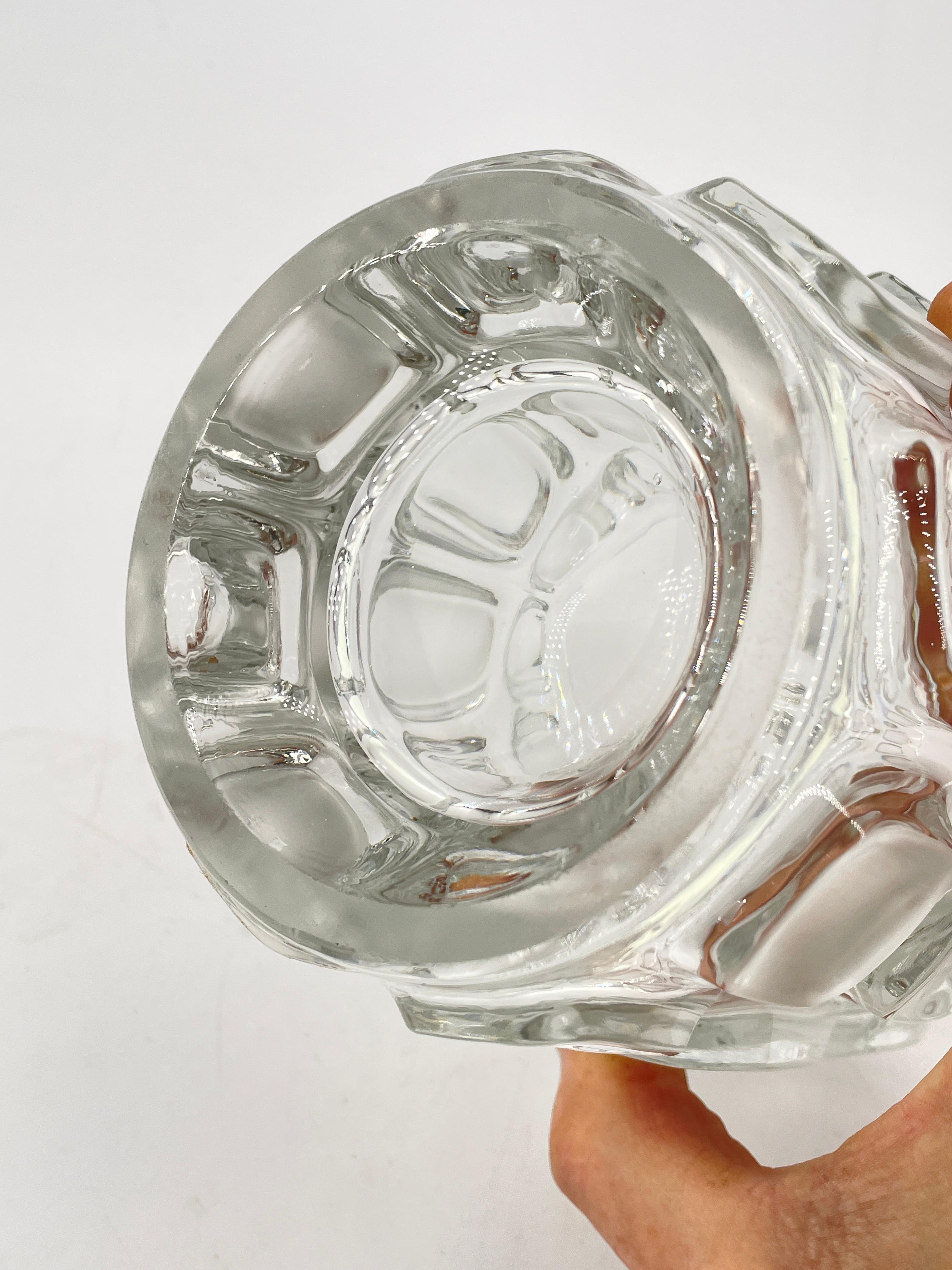 1960s Op Art Glass MCM Vase by Frantisek Vizner for Sklo Union Libochovice For Sale 2
