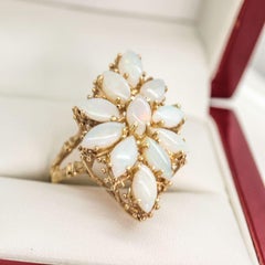 1960's Opal Ring, Marquise Opals