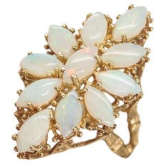 1960's Opal Ring, Marquise Opals