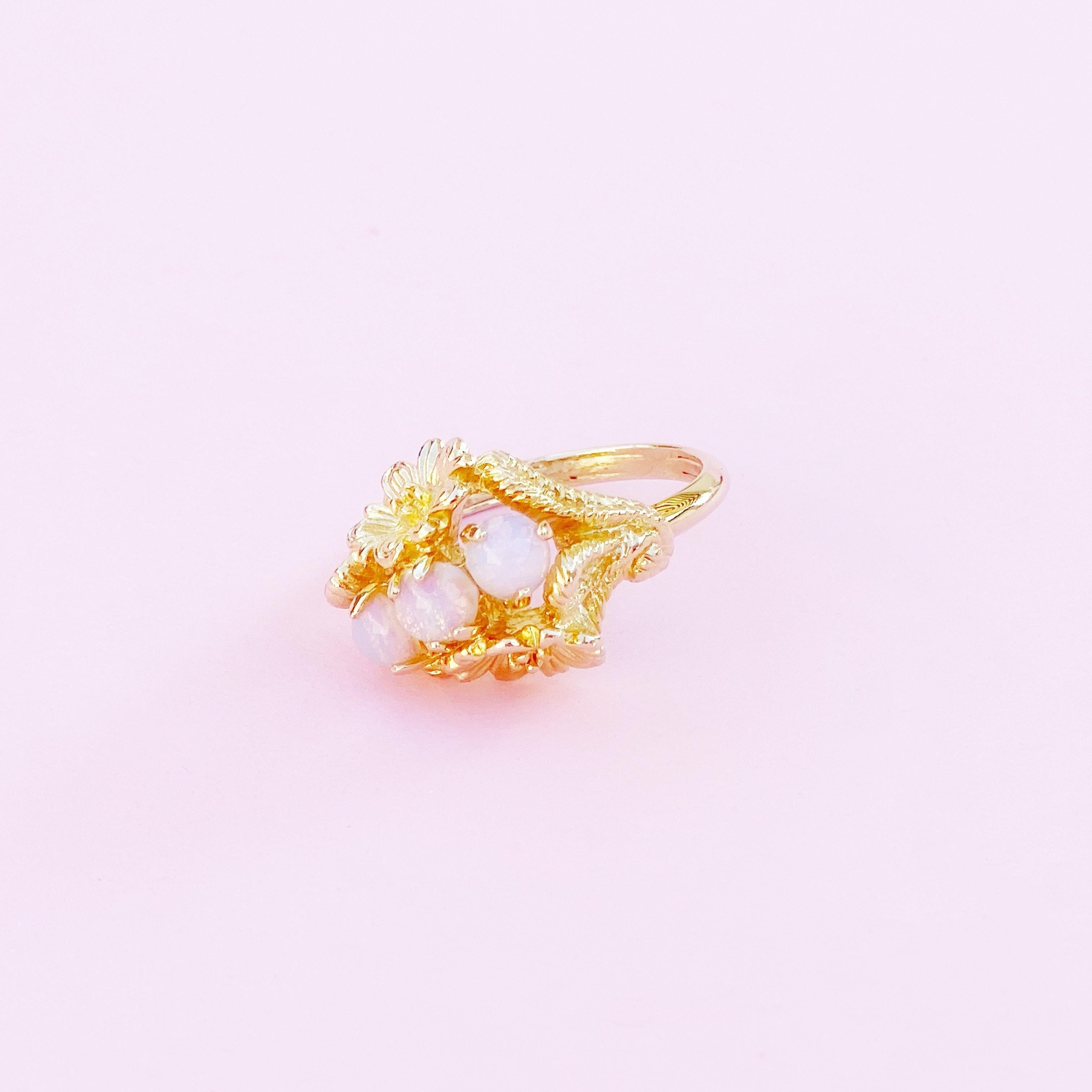 vintage avon opal ring