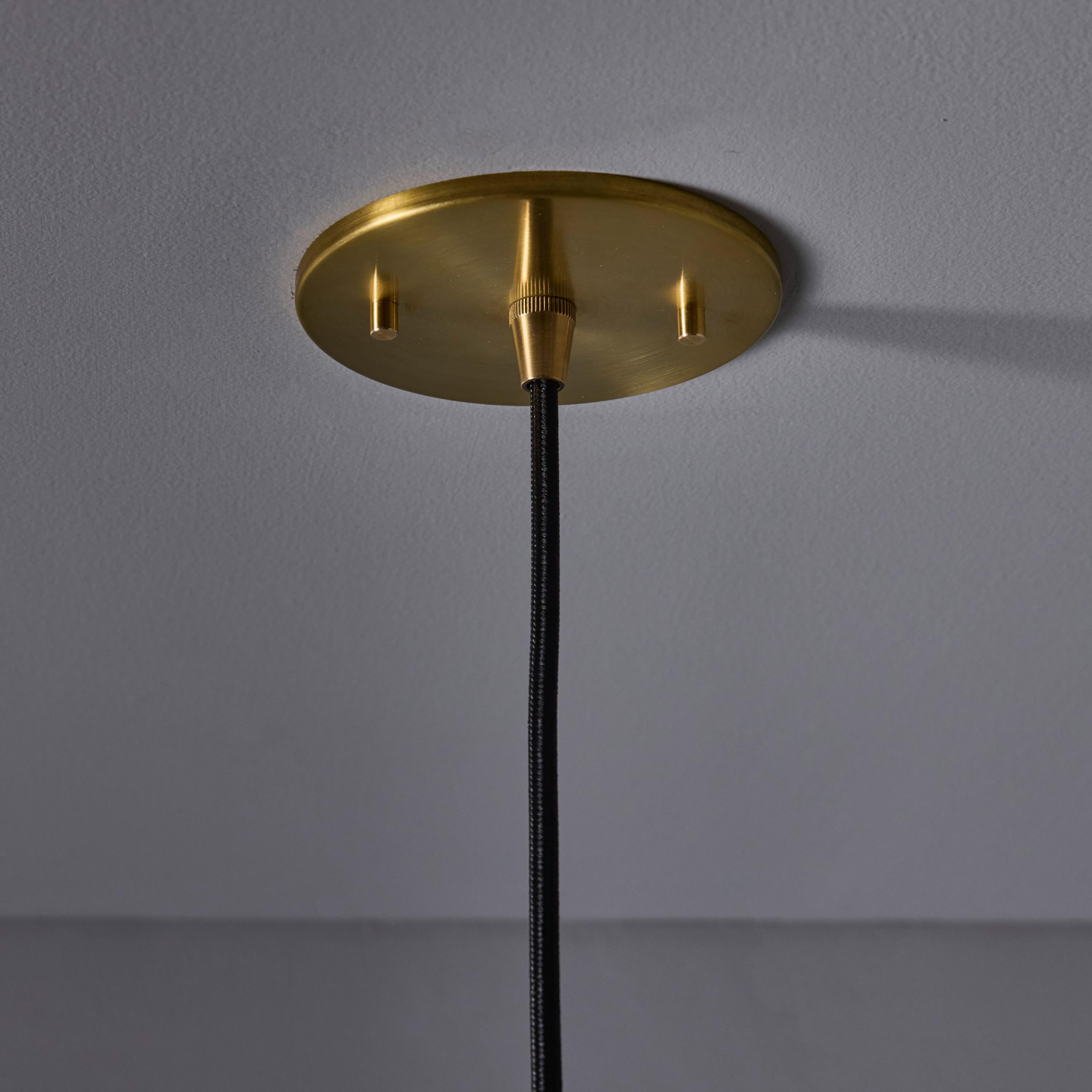 1960s Opaline Glass Geometric Pendant Lamp Attributed to Mauri Almari For Sale 7
