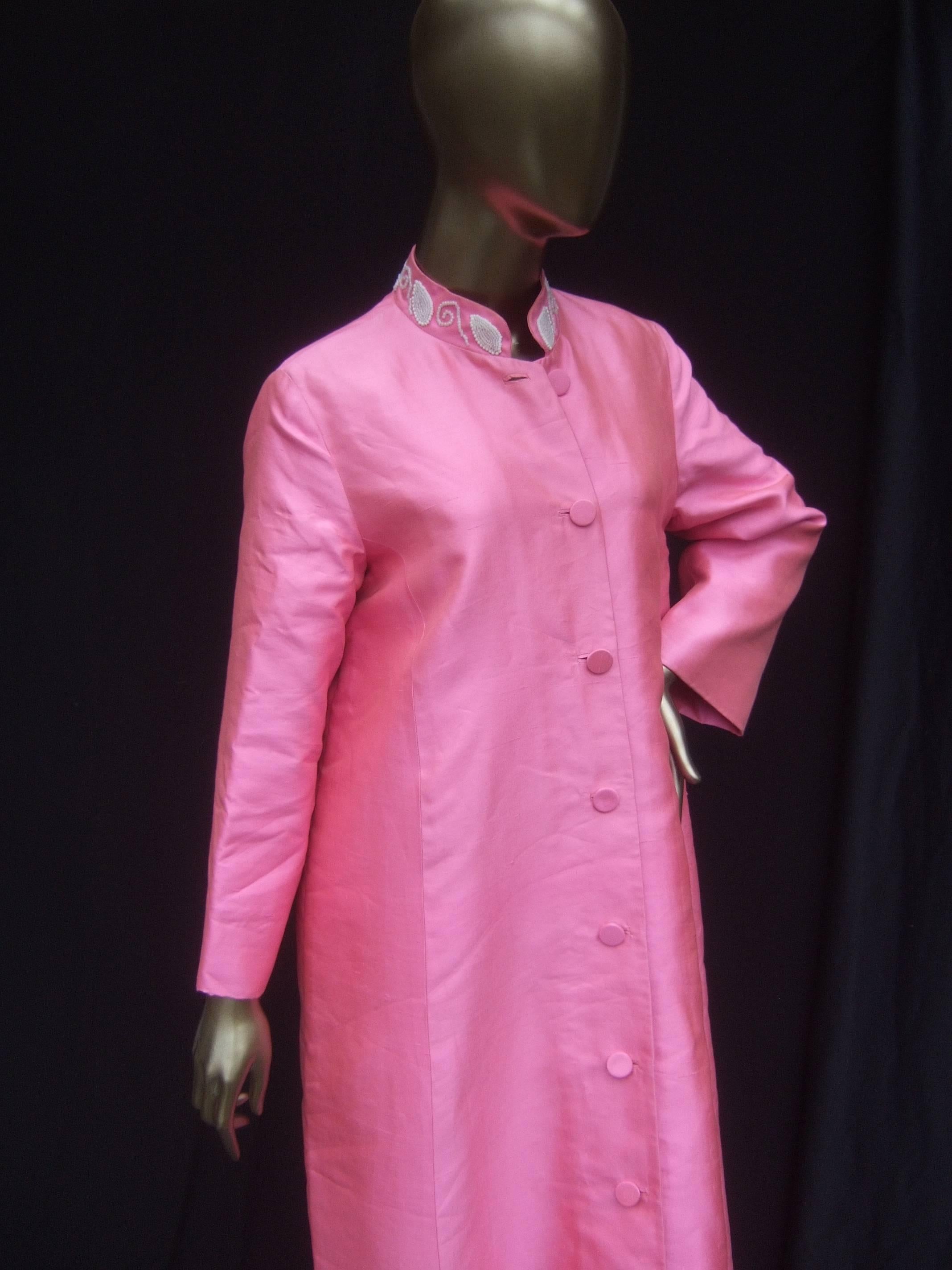 pink opera coat