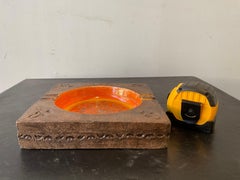 1960s Orange Bitossi Ceramic Ashtray