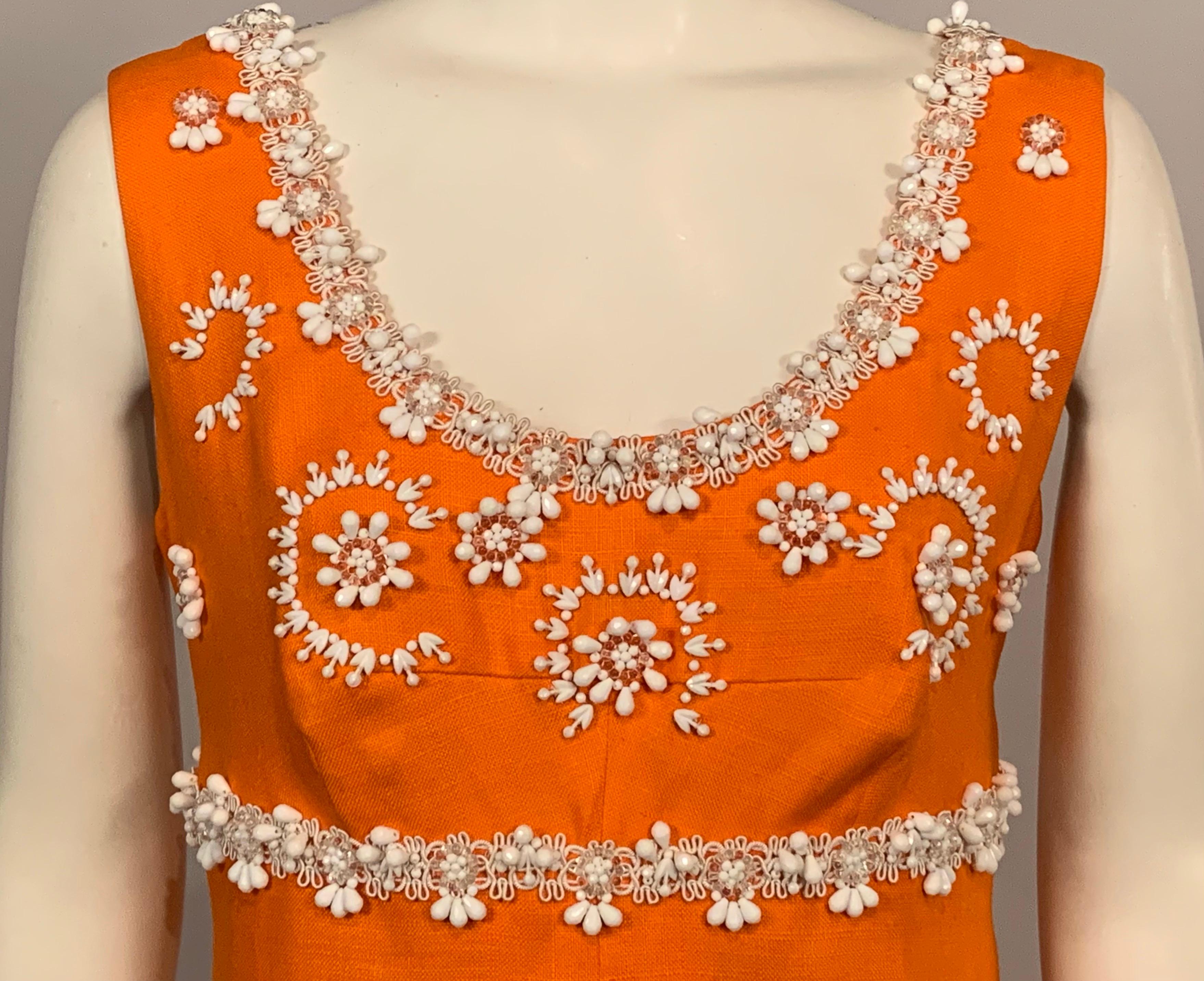 orange linen dresses