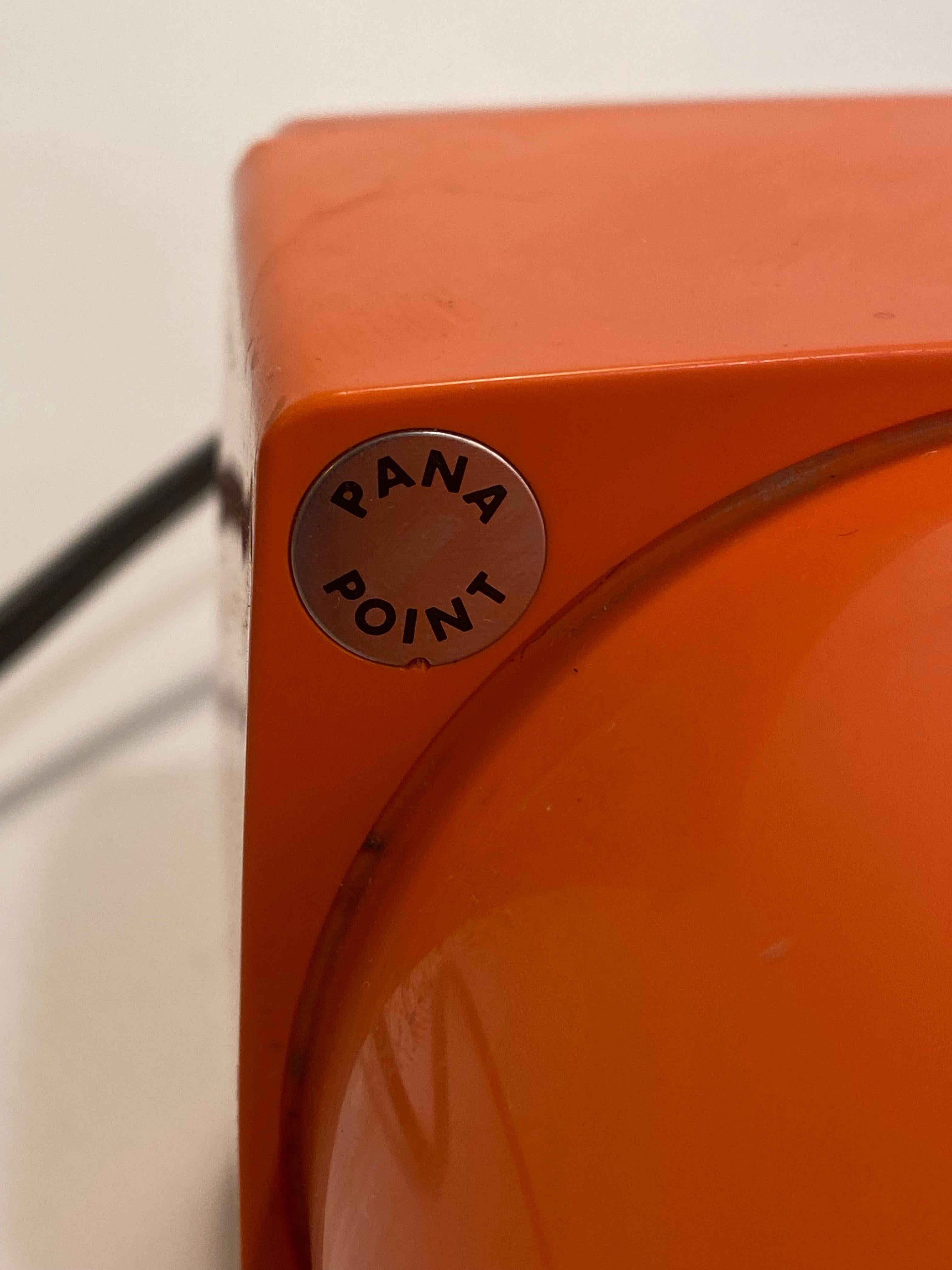 1960s Orange Panasonic KP-22A Electric Pencil Sharpener In Good Condition In Garnerville, NY