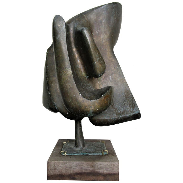 Organic Modern Abstract Bronze Sculpture at 1stDibs