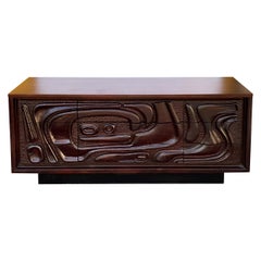 Credenza / Arcón de estilo Brutalista Witco Orgánico Moderno de los años 60 by Pulaski