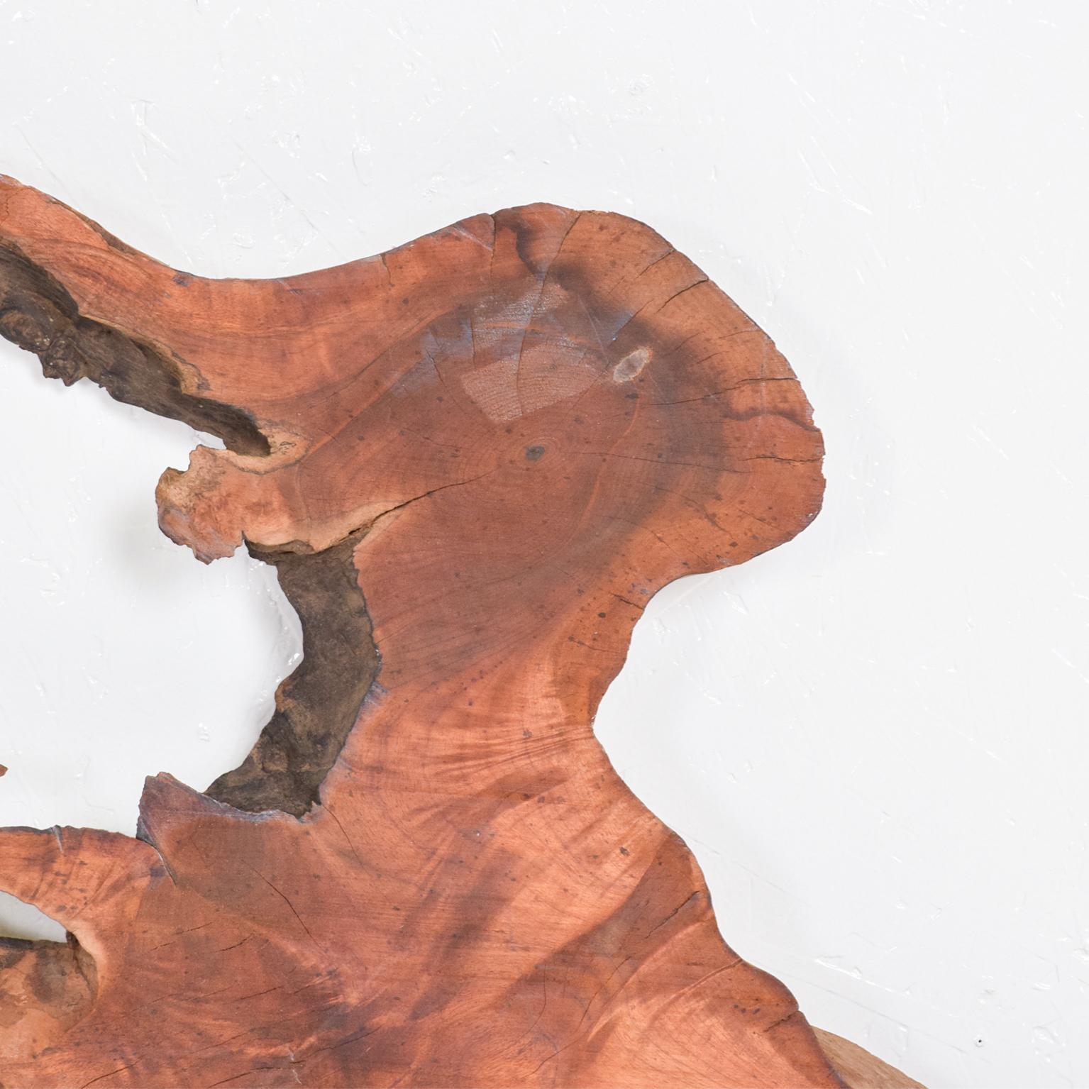 Sculpture organique en bois brut Art
George Nakashima a inspiré. 
Le type de bois apparaît comme étant du noyer.
45,13 L x 82,5 L au point le plus long, 2,38 pouces d'épaisseur.
Original Unrestored Vintage Condition.
Veuillez consulter nos images.