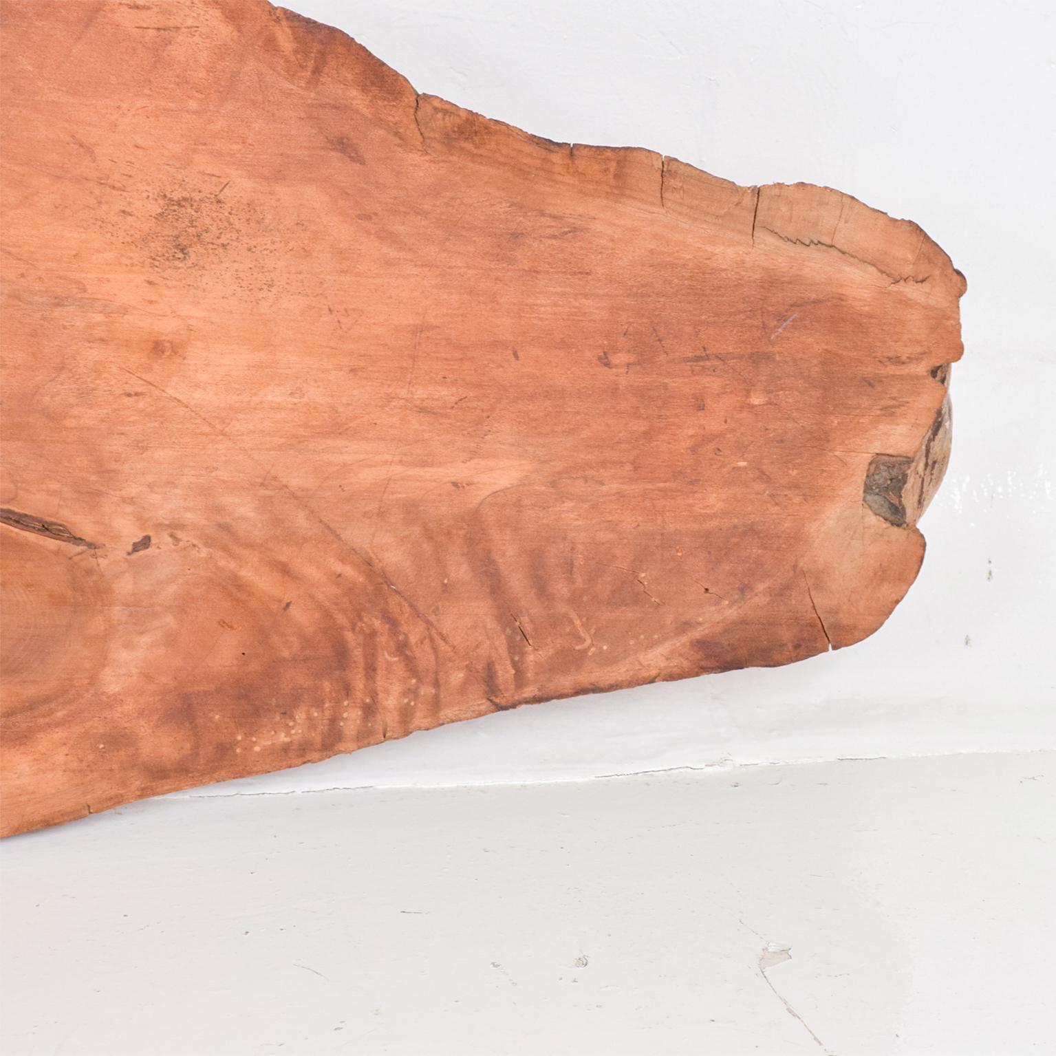 Mid-20th Century 1960s Raw Edge Sculptural Slab Walnut Wood For Sale