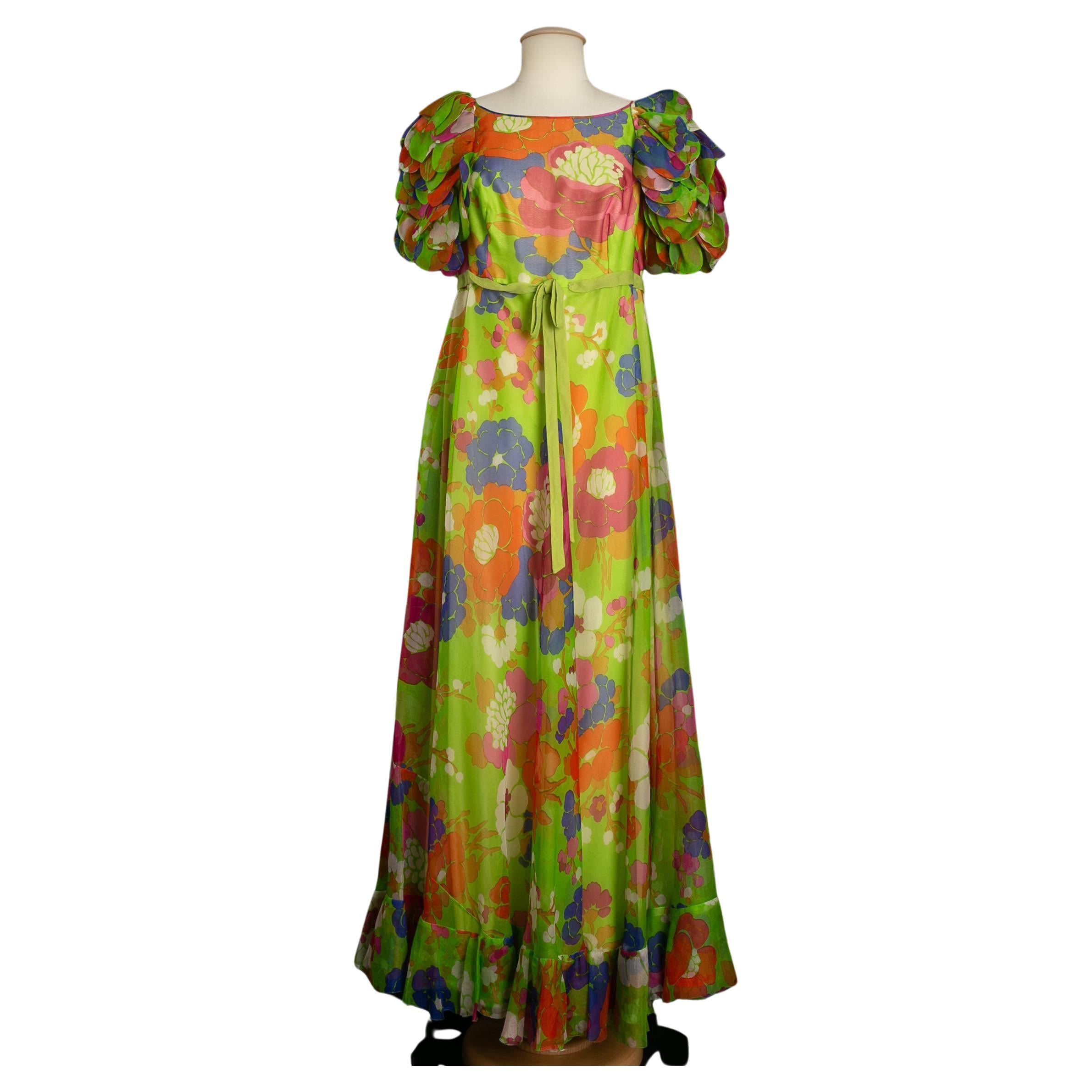 1960s organza dress For Sale