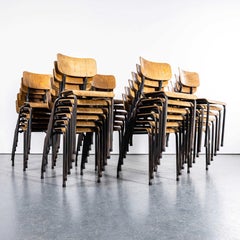 1960's Original Battle French Stacking University Chairs - Good Qty Available