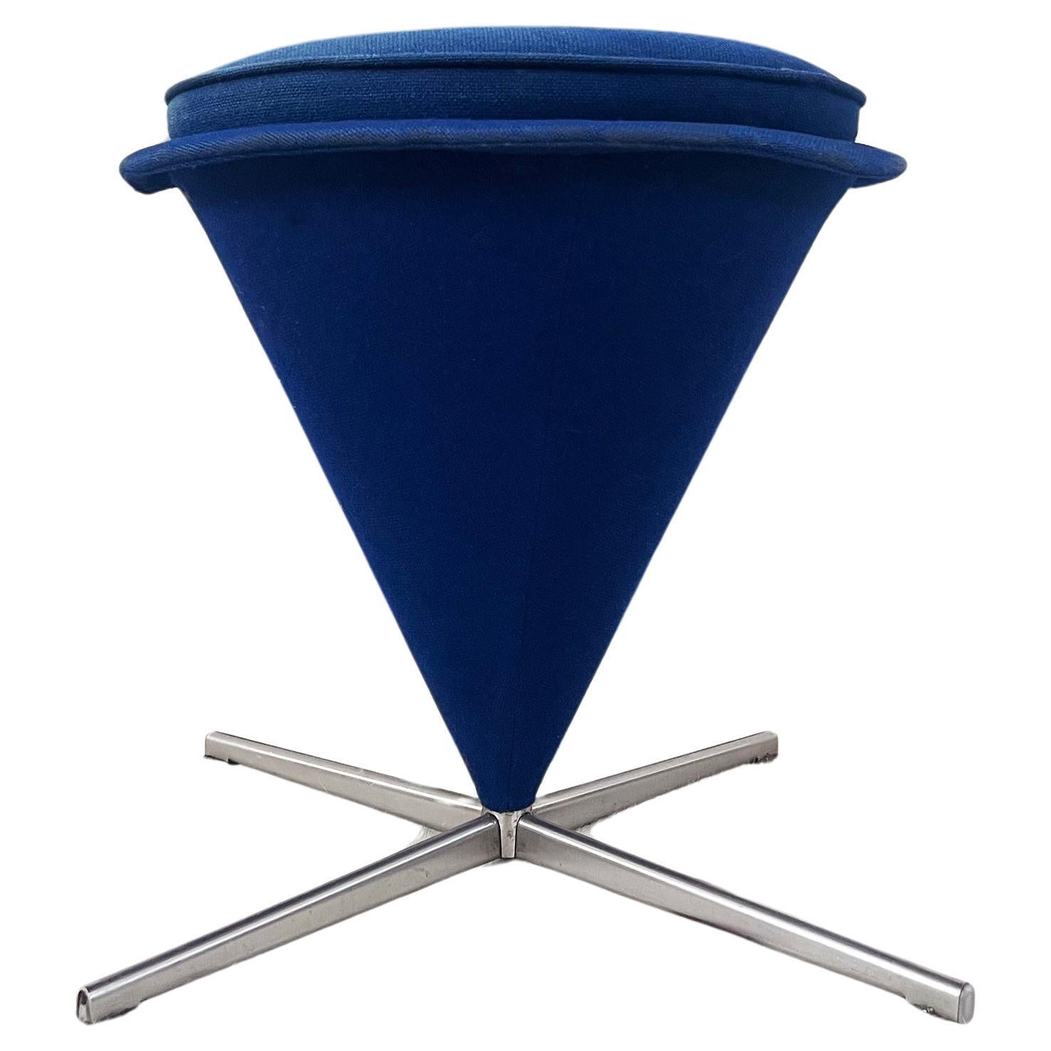 1960s Original Early Verner Panton Cone OTTOMAN Only-- Matches the Cone Chair For Sale