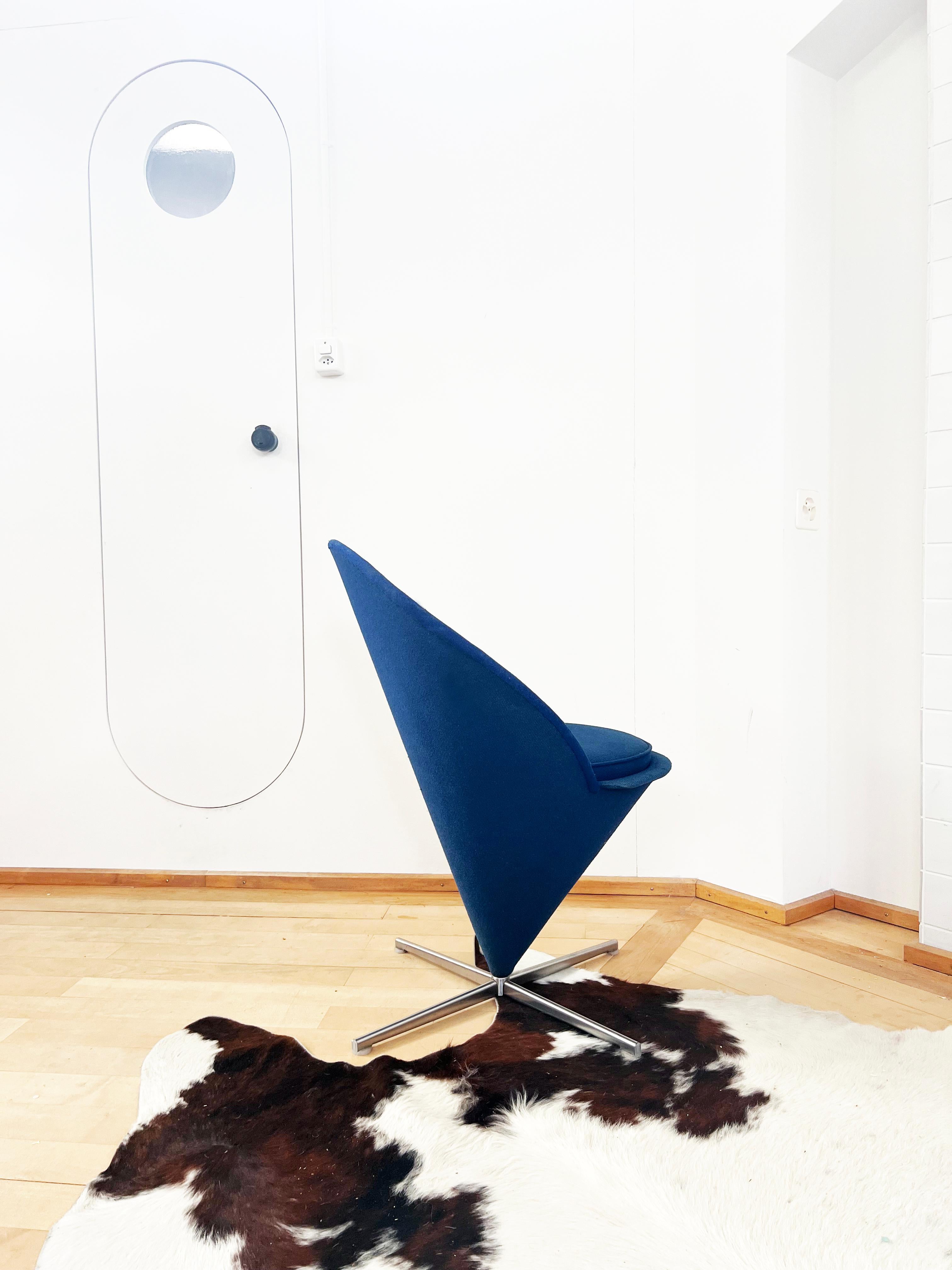 1960s Original Early Verner Panton Cone Swivel Chair + Ottoman SET-- 2 Pieces im Angebot 5