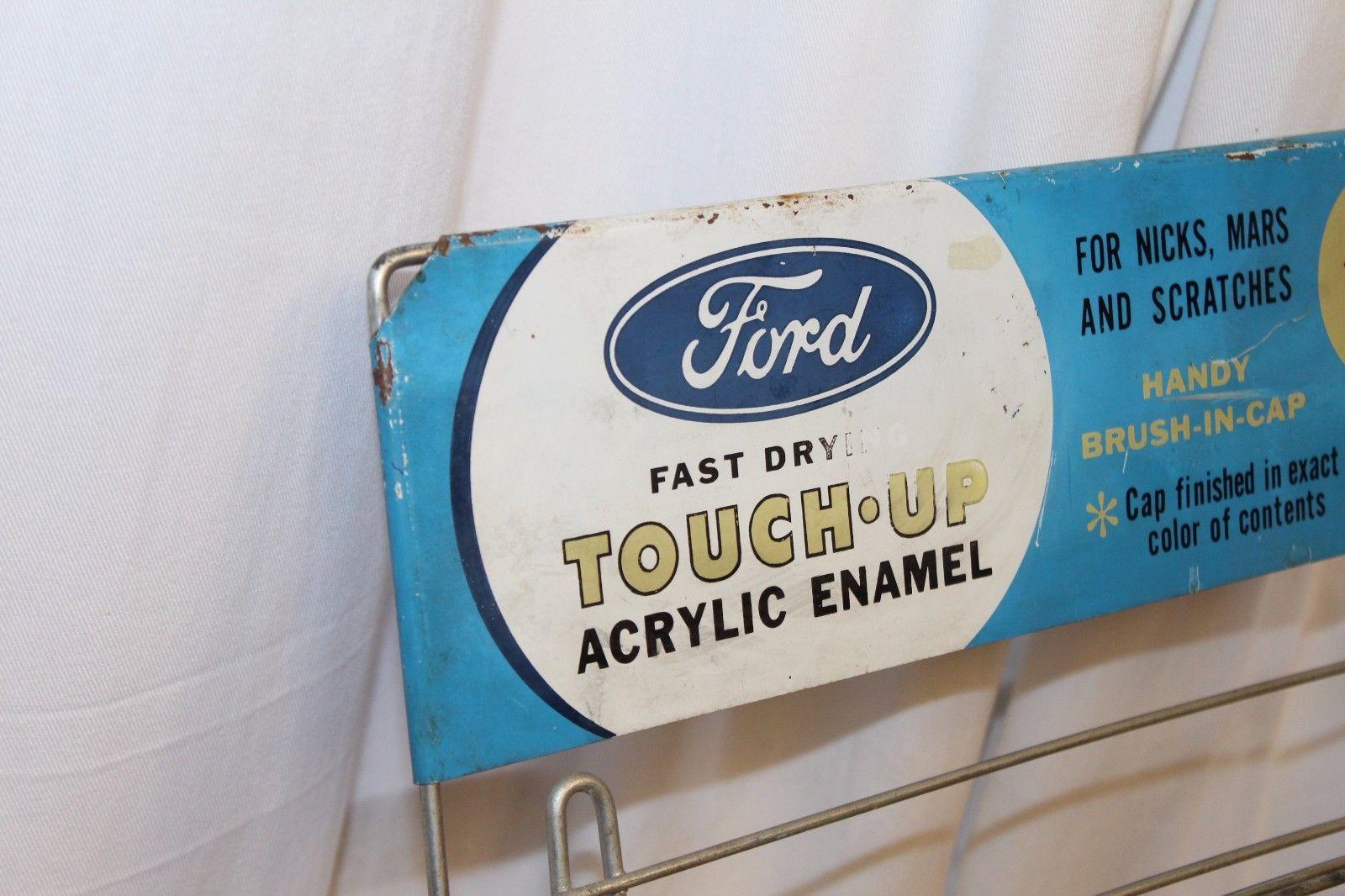 1960s Original Ford Acrylic Enamel Touch Up Paint Counter Top Display For Sale 5