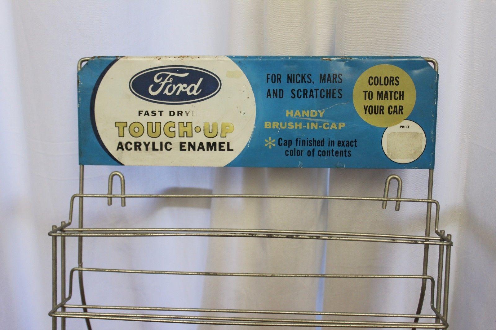 1960s Original Ford Acrylic Enamel Touch Up Paint Counter Top Display For Sale 1