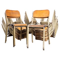 1960’s Original French Mullca Dining Chairs – Khaki