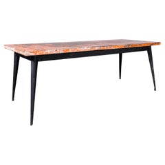 Used 1960's Original French T55 Tolix Rectangular 2 Metre Dining Table (932.6)