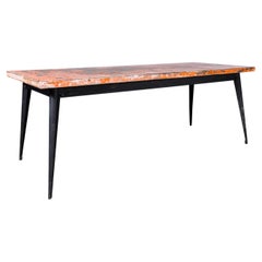 1960's Original French T55 Tolix Rectangular 2 Metre Dining Table (932.7)