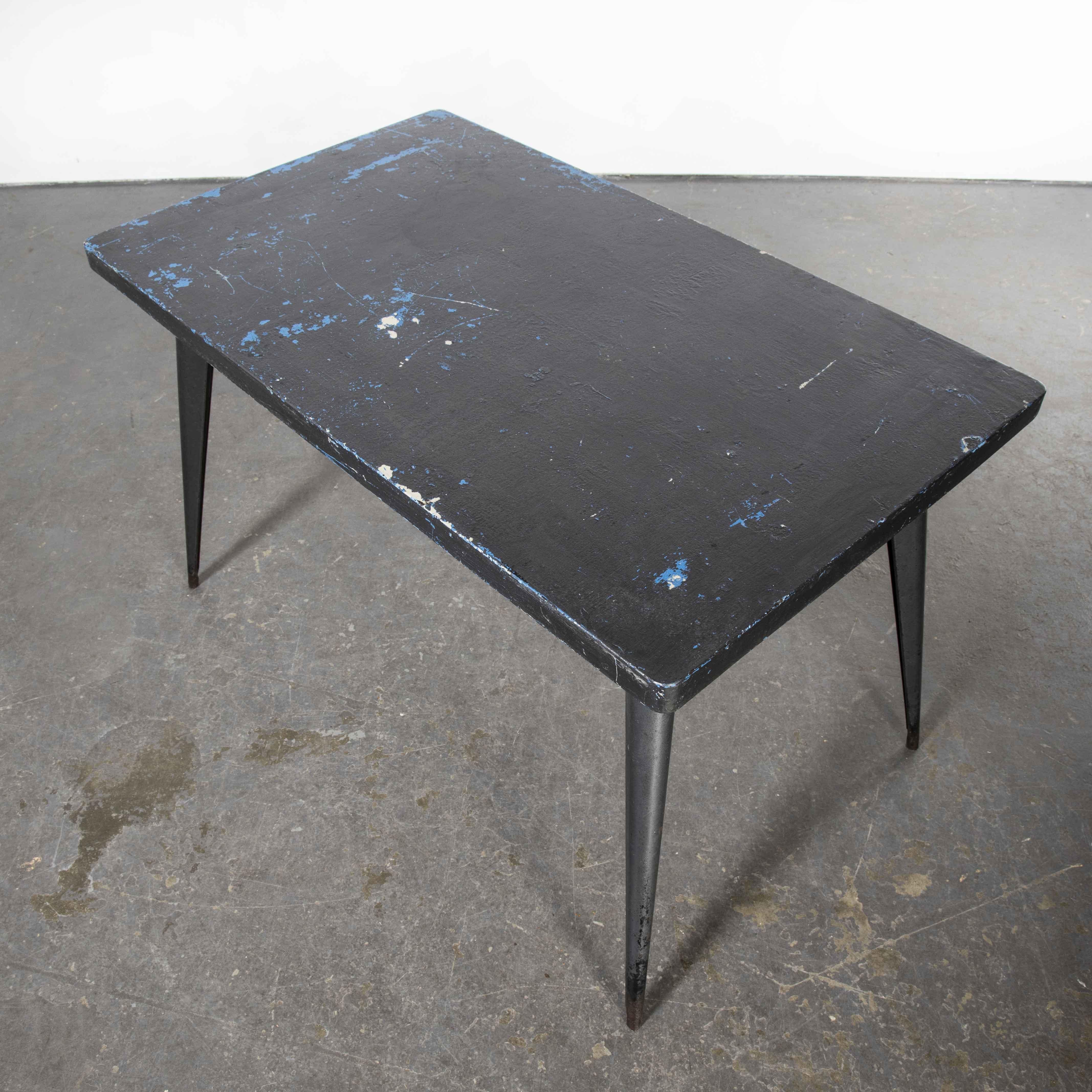 Mid-20th Century 1960's Original French T55 Tolix Rectangular Dining Table 'Model 1296' For Sale