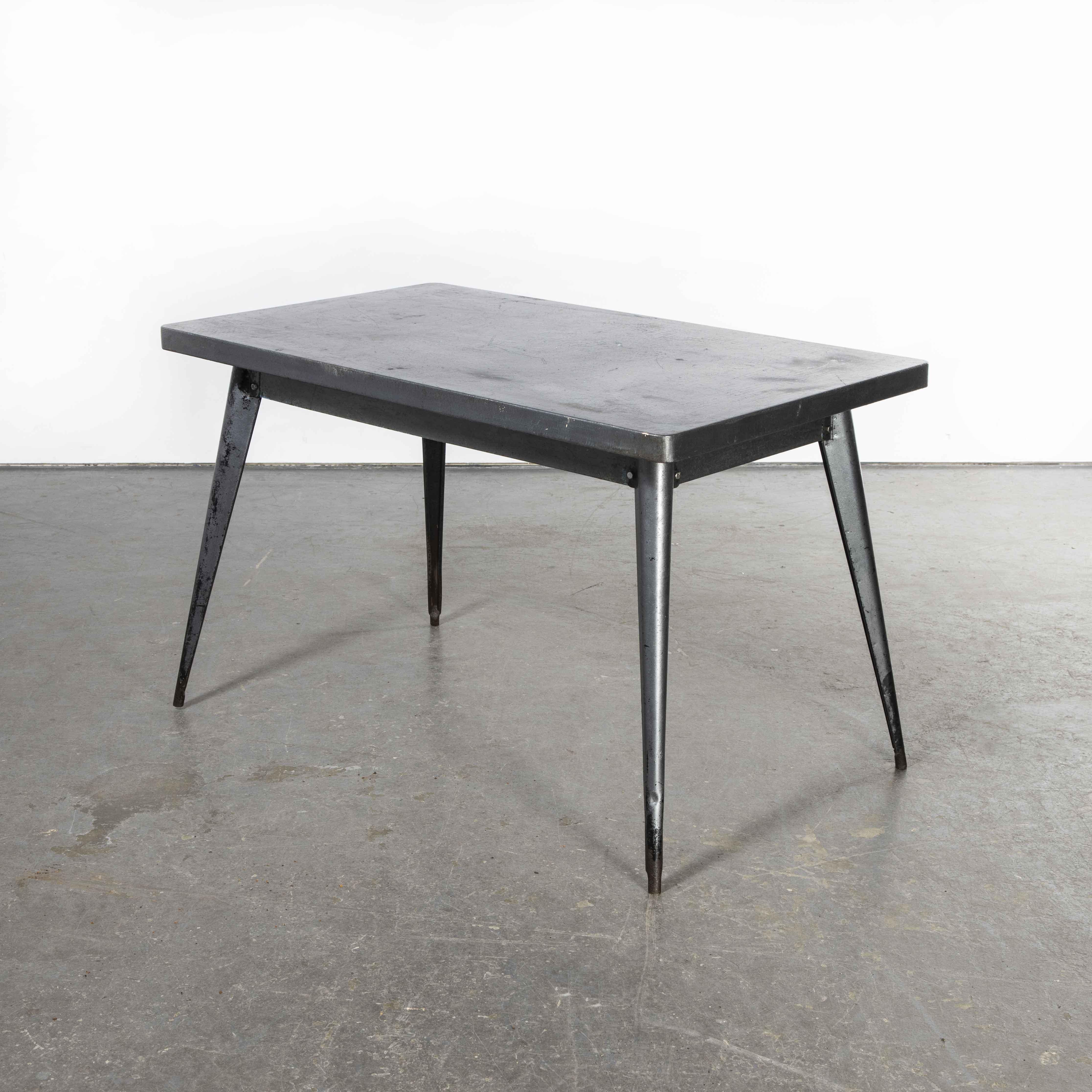 Mid-20th Century 1960's Original French T55 Tolix Rectangular Dining Table 'Model 1296' For Sale