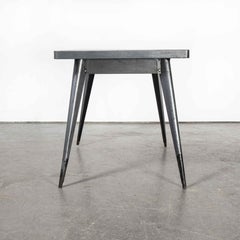 Tavolo da pranzo rettangolare originale francese T55 Tolix del 1960 "Modello 1296.1