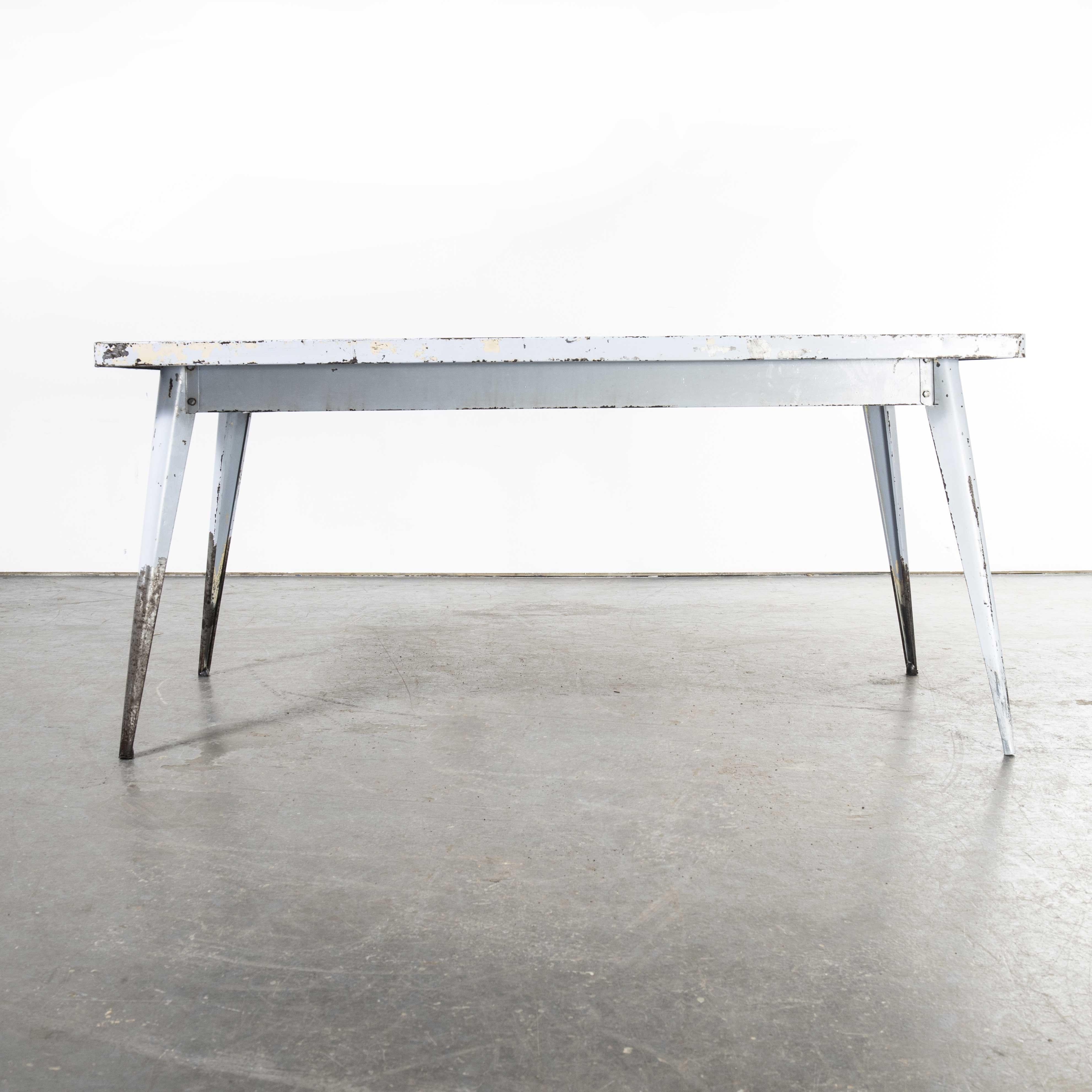 Metal 1960's Original French T55 Tolix Rectangular Dining Table 'Model  1330' For Sale